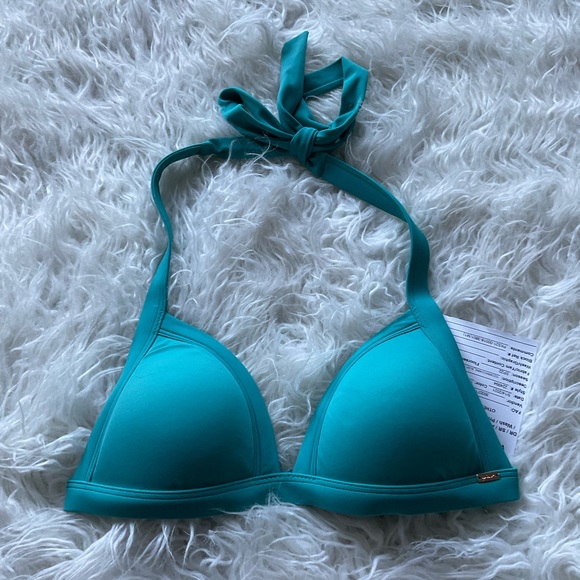 🆕PINK RETRO BINDING TRI‎ PUSH BRA TEAL - Picture 1 of 3